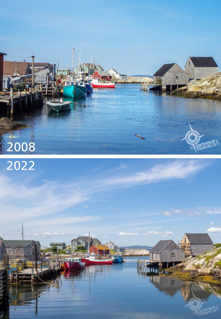 Peggy's Cove 14 years apart