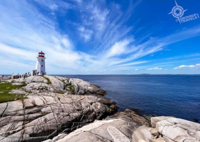 Peggy's Cove Lighthouse on calm day