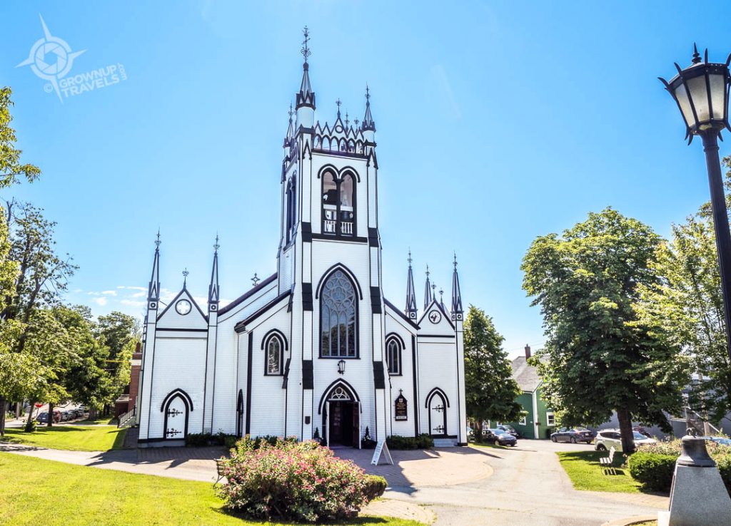 St. Johns front facade restored Lunenburg