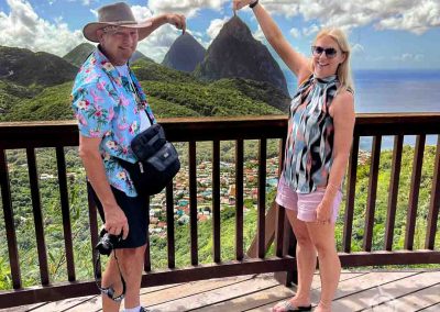 2 pitons and 2 tourists