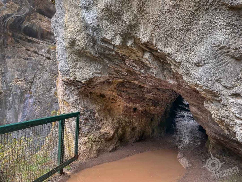 Johnston Canyon Lower Falls Rock tunnel entrance
