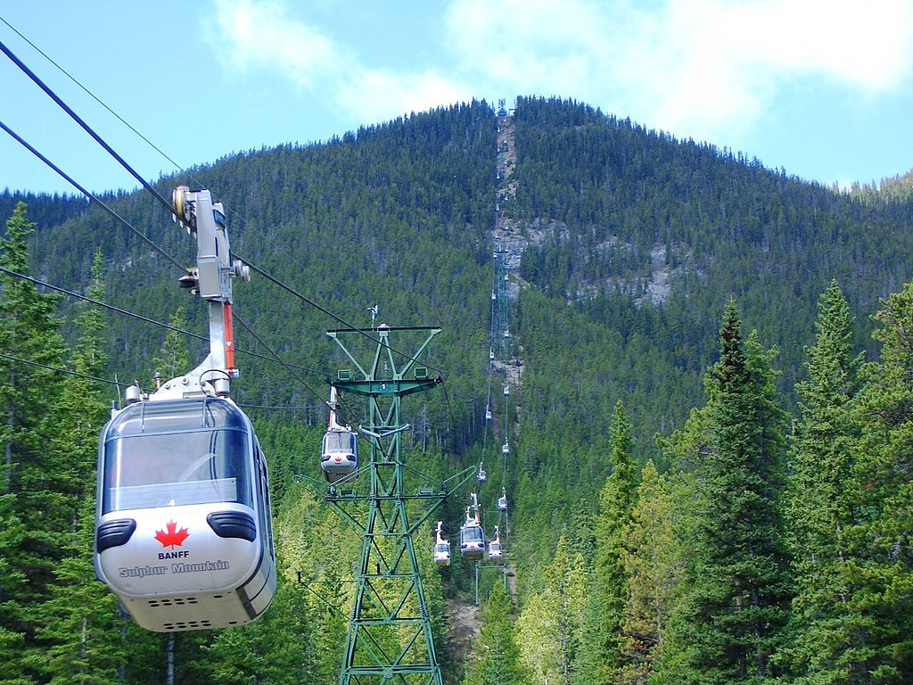sulphur mountain gondola *Wikimedia Commons