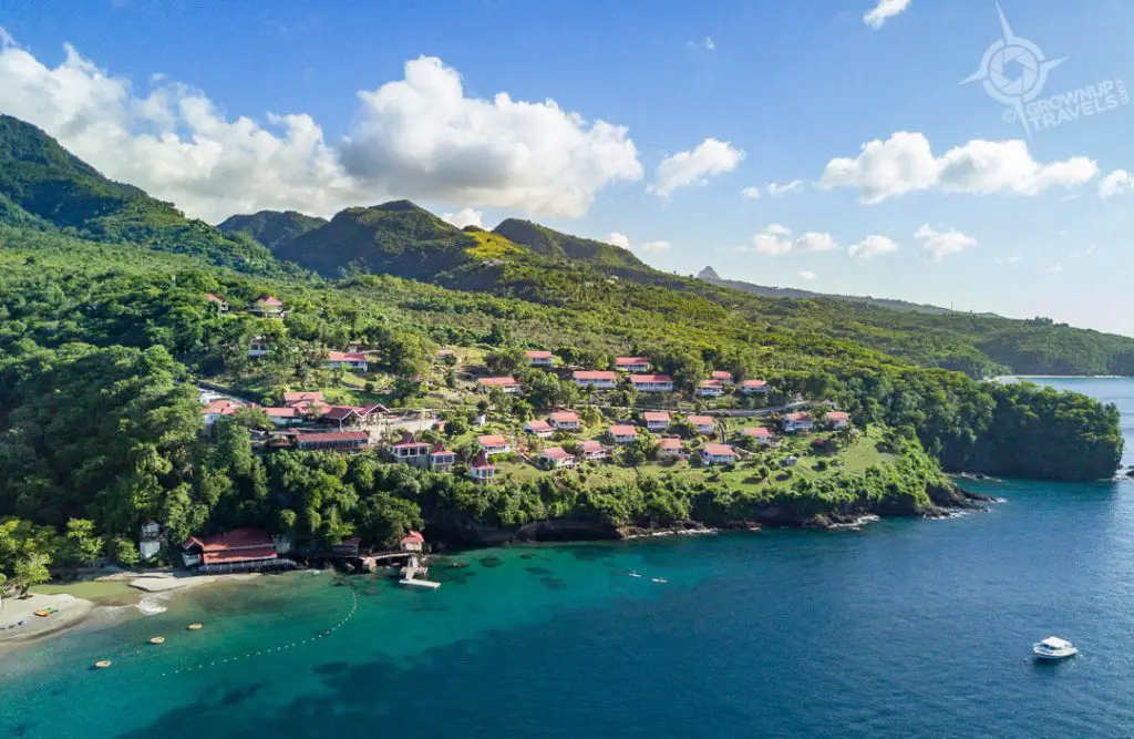 Aerial view Ti Kaye Resort St. Lucia
