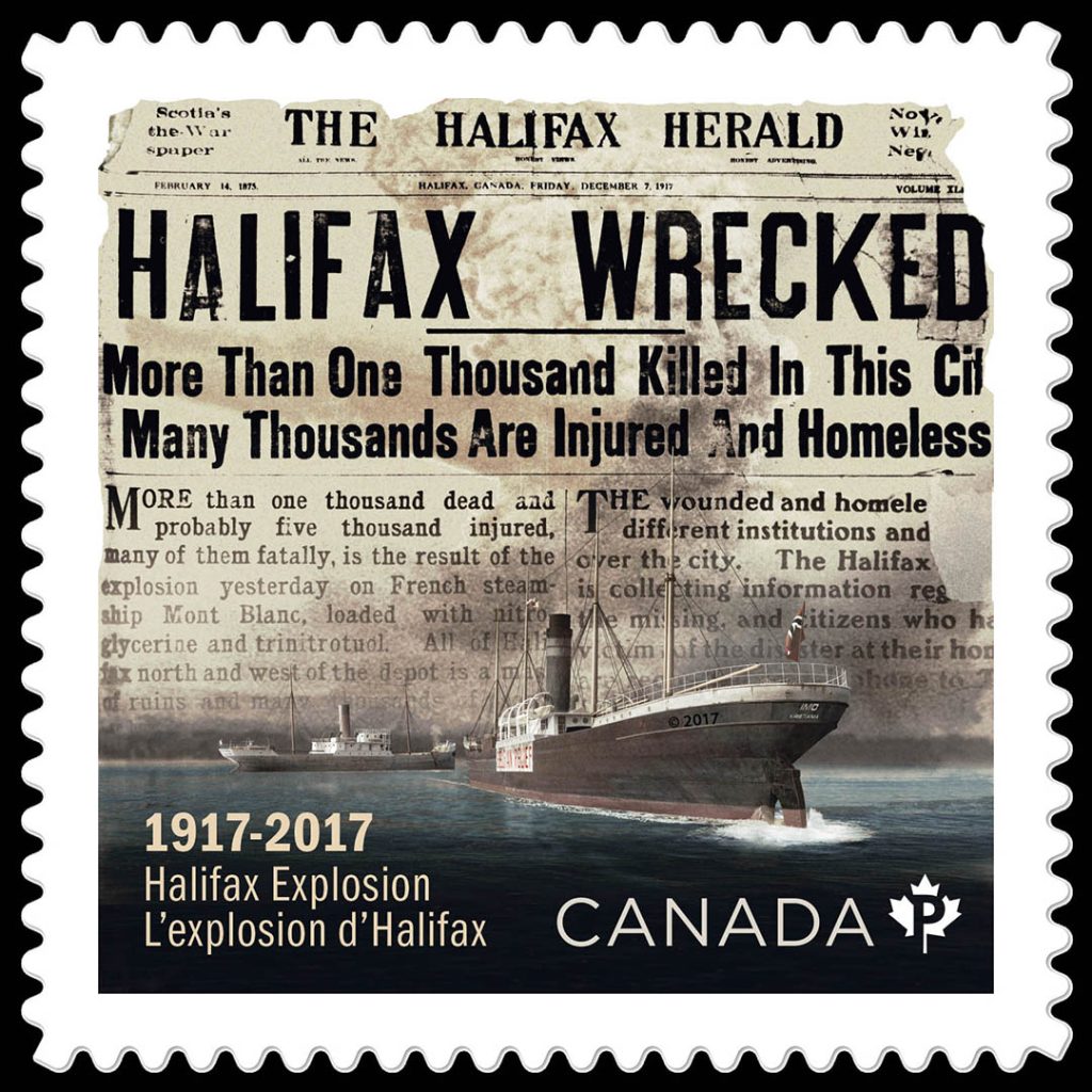 Halifax Explosion Commemorative Canadian Stamp 2017