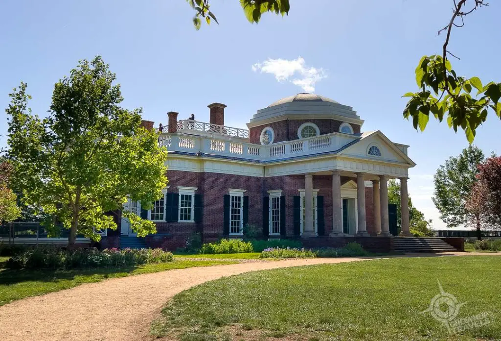 Rear view of Monticello