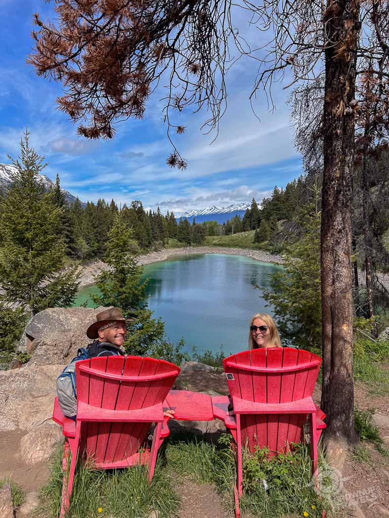Red Chairs Third Lake Valley of 5 Lakes_