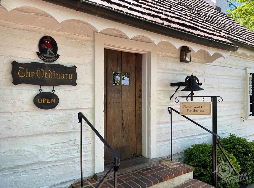 The Ordinary dining room at Michie's Tavern Charlottesville