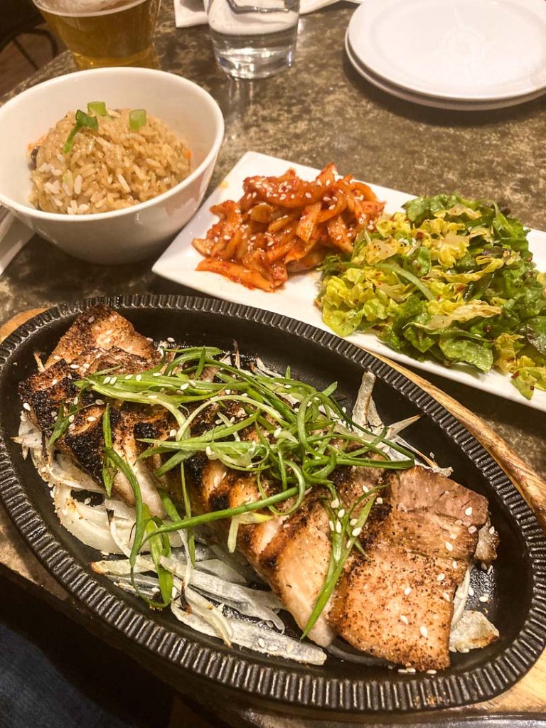 maru Korean entree Downtown Mall Charlottesville