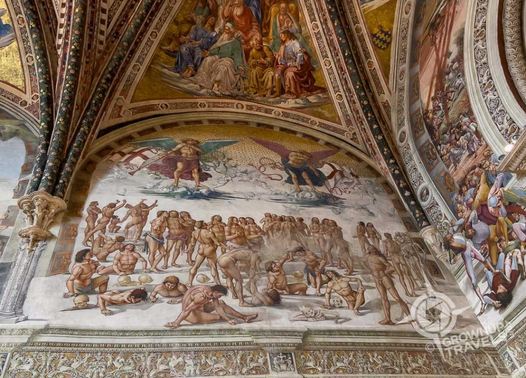 Last Judgment redemption fresco Capella di San Brizo Orvieto