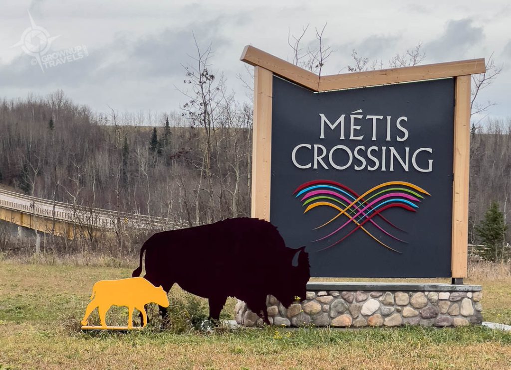 Metis Crossing Sign