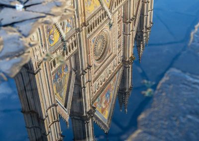 Orvieto Duomo reflection rightside up
