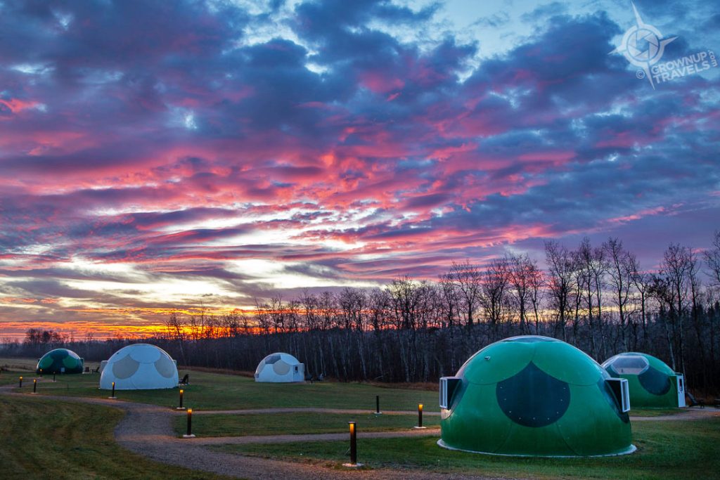 SKy Watching Domes field at sunrise