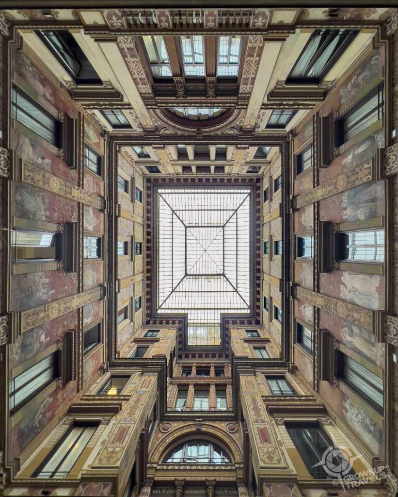 Galleria Sciarra Rome looking up