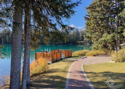 Jasper Park Lodge Lakefront deck