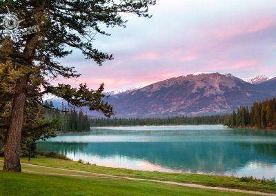 Lac Beauvert in morning light colours