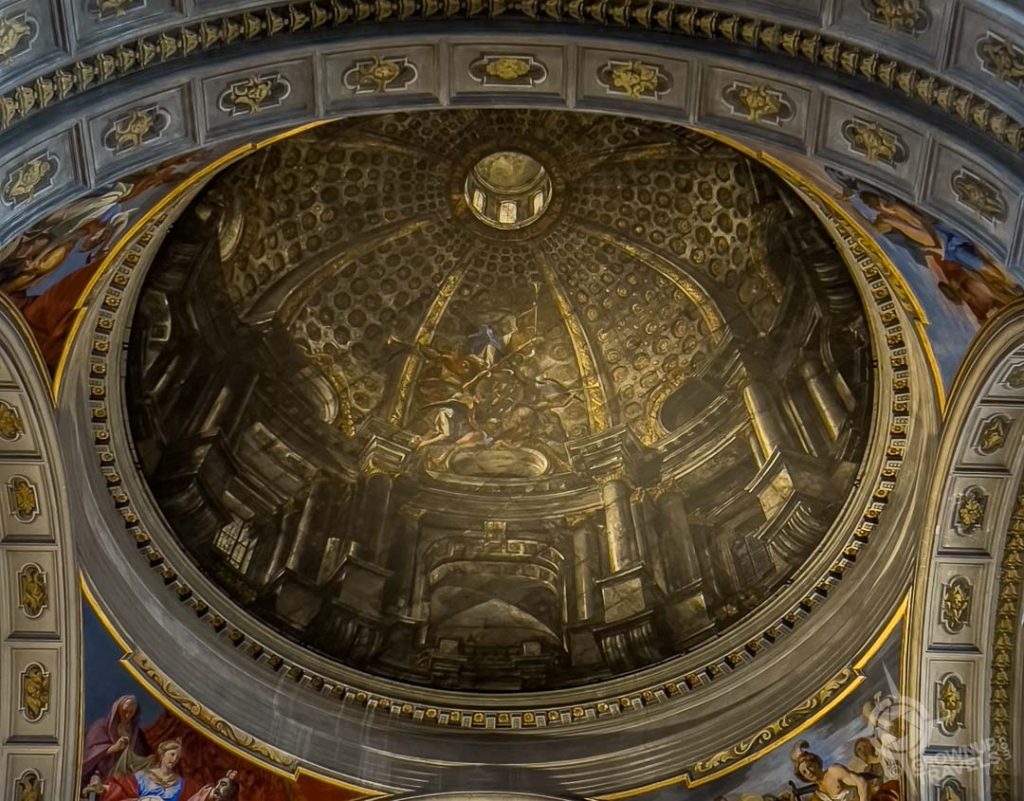 St. Ignazio di Loyola faux dome real closeup