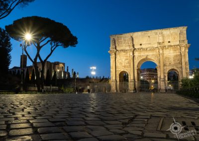 Arch of Constantine at blue hour Rome