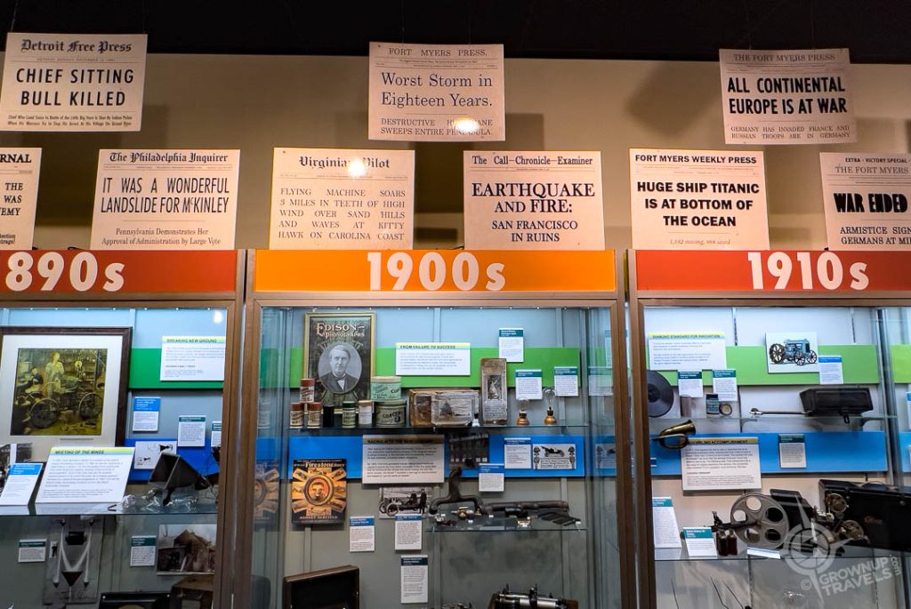 Edison Ford Estates Museum Timeline