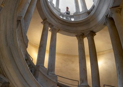 Museo Nazionale interior stairwell Rome with Jane