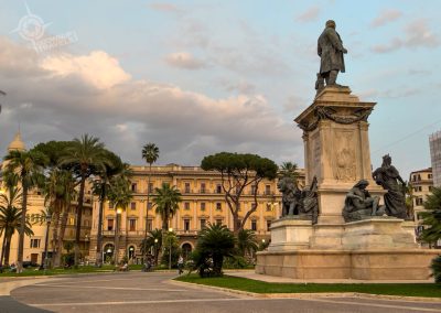Piazza Cavour at dusk Rome
