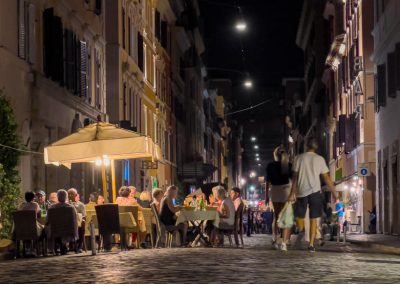 Rome streets by night