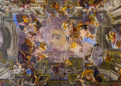 St. Ignazio di Loyola tromp l'oeil ceiling closeup