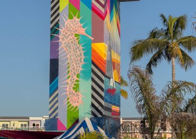 Times Square tower mural Fort Myers Beach