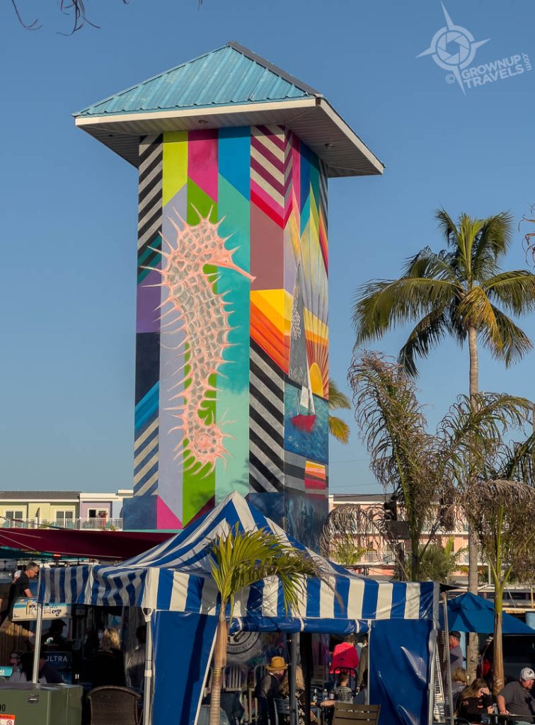 Times Square tower mural Fort Myers Beach