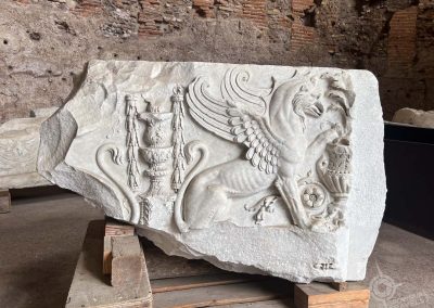 Trajan's Market Griffon carving