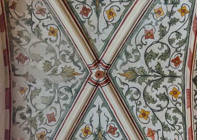 Basilica di Santa Anastasia Verona ceiling filigree painting