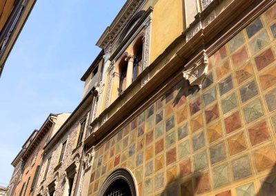 Colourful building tiles Verona
