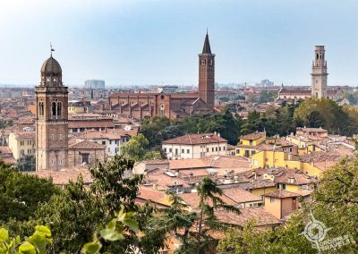 View of Verona from lookout at Giardino Giusti