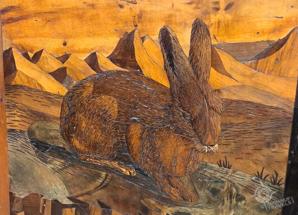 Fra Giovanni's Intarsia detail of rabbit Santa Maria in Organo