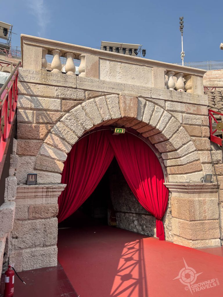 Main entrance the Arena Verona
