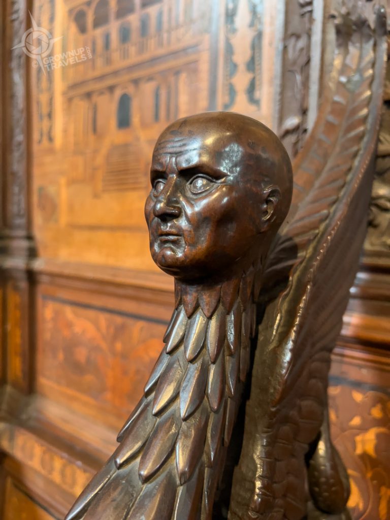 Portrait carved of Fra Giovanni at Santa Maria in Organo Verona