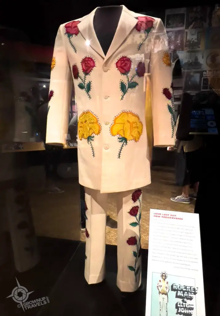 Suit worn by Elton John for Rocket Man record sleeve
