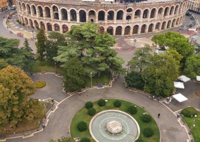 Piazza Bra aerial view