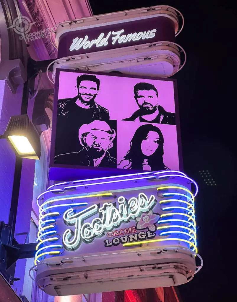 Tootsies Bar neon sign Nashville