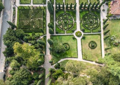 aerial view of Giardino Giusti Verona
