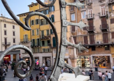 balcony detail Verona Piazza delle Erbe