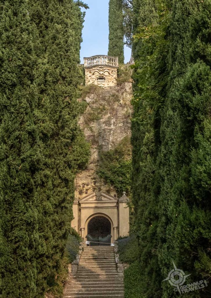 the lookout monster at Giardino Giusti Verona