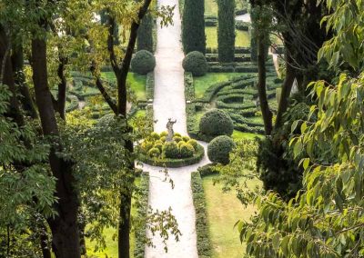 view through greenery at Giardino Giusti Verona