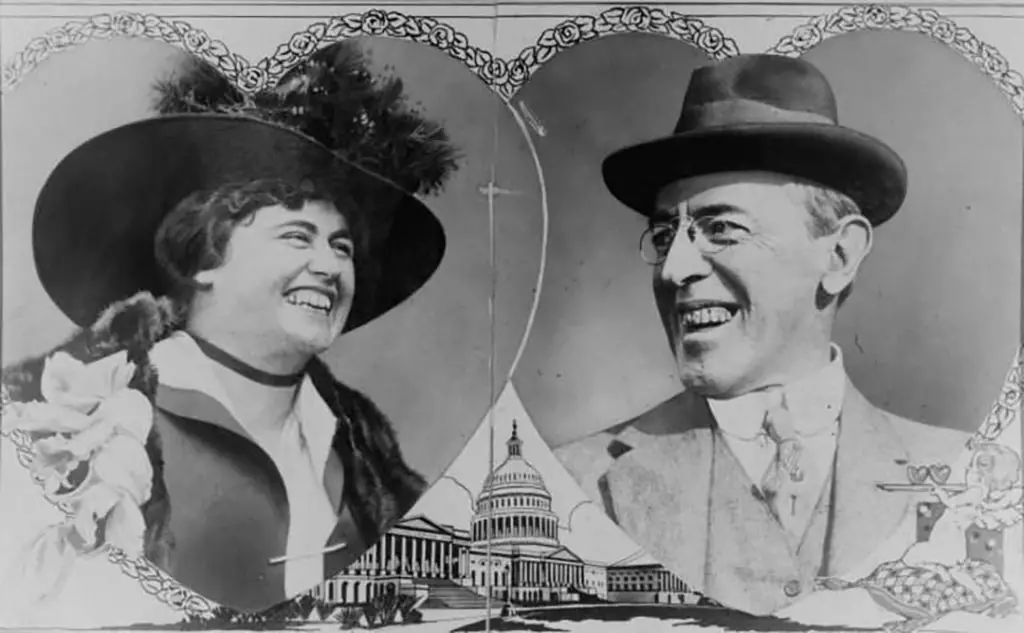 Edith Bolling and Woodrow Wilson engagement photo Library of Congress
