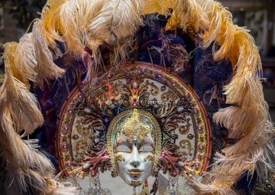 Feathery Cranival mask Venice