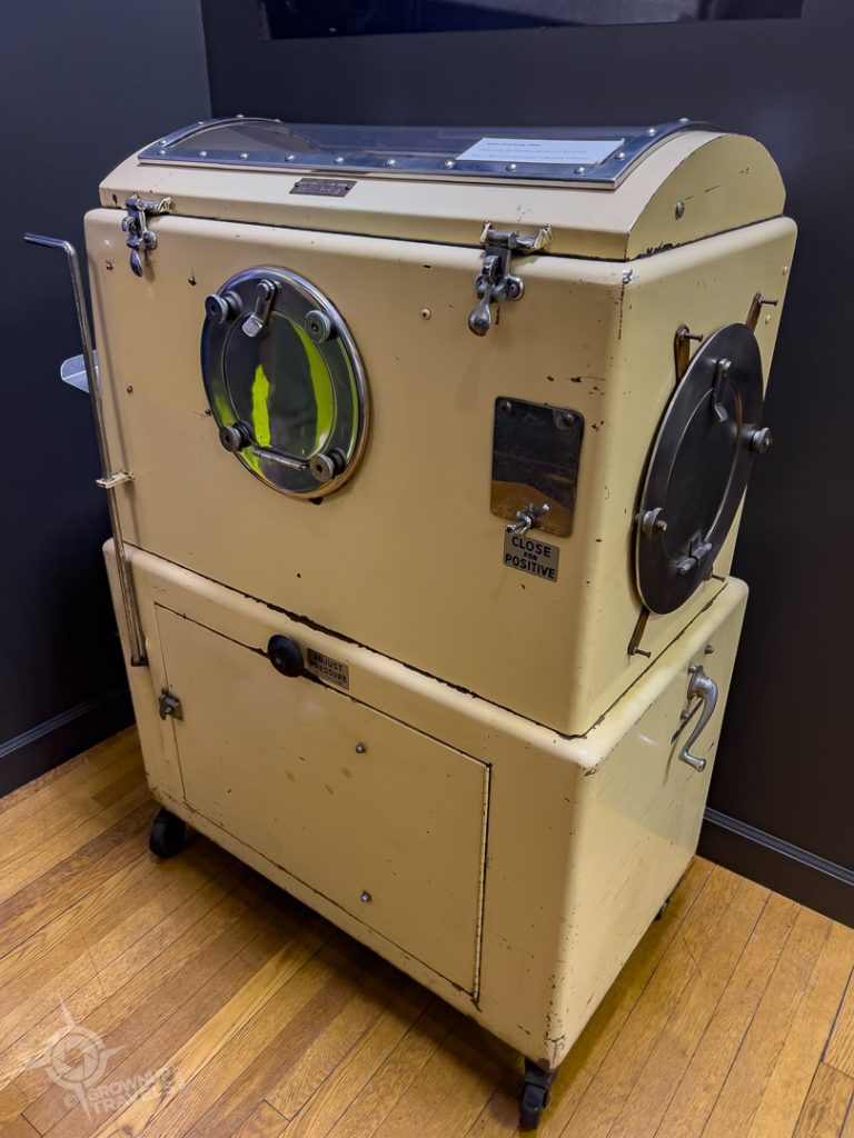 Iron lung for children Thomas Boyd museum Wytheville VA