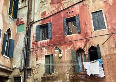 Venetian interior courtyard with laundry