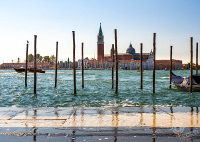Venice waterfront with high water