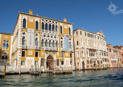 colourful Venetian buildings on canal-2