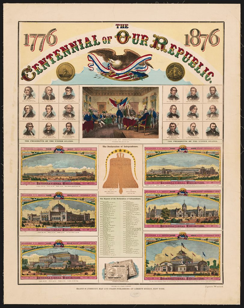 1876 Philadelphia Centennial Exposition poster