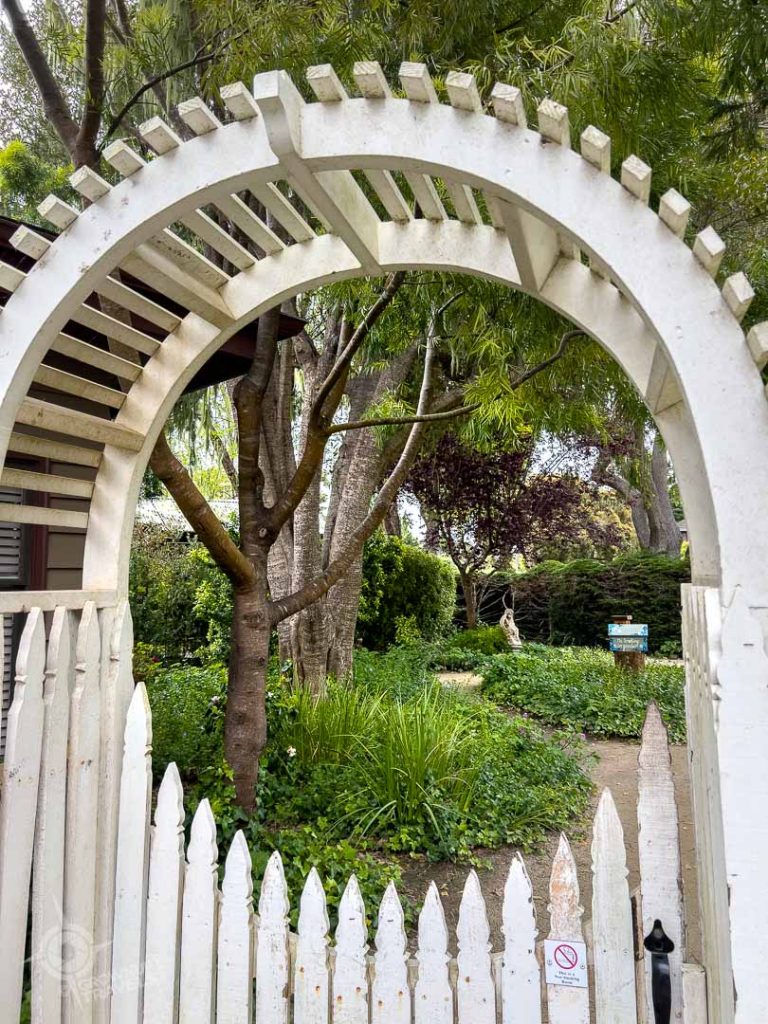 Garden door Cambria Pines Lodge